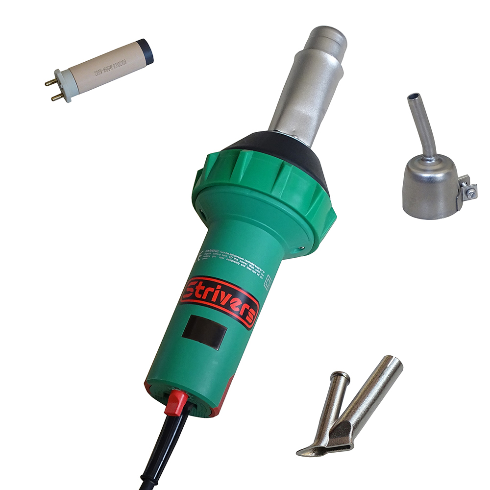 Сварочный аппарат STRIVERS DG1600W, мелкомасштабный портативный PP HDPE PE PVC EVA, пластиковый сварочный пистолет, промышленный пластиковый сварочный пистолет