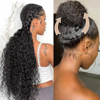Perruque de cheveux humains frontale en dentelle transparente 360 avec sangle invisible, nœuds blanchis, dentelle pré-coupée, prête à porter, sans colle