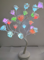 2023 Neue Valentinstag geschenke Batterie betriebene Tischplatte Lichterkette Herzförmige LED-Leucht baum lampe für Schlafzimmer