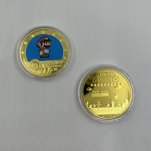 5 designs <span class=keywords><strong>jeu</strong></span> super Mario <span class=keywords><strong>Luigi</strong></span> anime collection bloc pièce 24k plaqué or pièce - Product Image 4