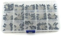 Nouveau kit d'assortiment de condensateurs électrolytiques OEM PENPOS (0,1Uf-220Uf) 10V / 16V / 25V / 50V Condensateur électrolytique métallique