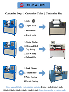 Moulin mélangeur ouvert à deux rouleaux en caoutchouc <span class=keywords><strong>de</strong></span> laboratoire <span class=keywords><strong>de</strong></span> 2 pouces - Product Image 5