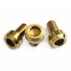 <span class=keywords><strong>Tornillos</strong></span> de Titanio GR5 M7 M8, Precio de Fábrica, Cabeza Interna de 12 Puntas, Tornillo de Rin Dividido, Cabeza Redonda Dorada, Tornillo <span class=keywords><strong>para</strong></span> Rueda <span class=keywords><strong>BBS</strong></span> - Product Image 3