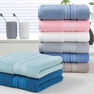 Asciugamano in tessuto di puro cotone 34x75cm in tinta unita di dimensioni maggiori ad alta assorbenza regalo di accompagnamento asciugamano per le mani - Product Image 3