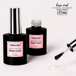 SAGALAGA HEMA & TPO Free Base Coat Top Coat 15ml Soak Off UV Gel Nail Polish Base And Top Coat Nail Polish Layer - Product Image 6