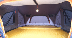 Carpa de Techo de Doble Capa con Estructura Rígida de Aluminio y Tela Oxford Patentada, para Acampar en Verano, Tipo Recto para 4 Personas - Product Image 4