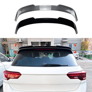 Volkswagen T-Roc Rear Trunk Spoiler Piano Black Carbon Fiber Texture Ducktail ABS Wing 2017 - Product Image 1