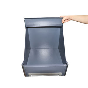 Buzón de Correos y Paquetería Grande para Exteriores, Impermeable, Independiente, de Acero Galvanizado, con Cerradura y Protección Antirrobo - Product Image 6