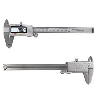 150mm Electronic Digital Metal Caliper 6 Inch Stainless Steel Vernier Caliper Gauge Micrometer Measuring Tool Digital Ruler