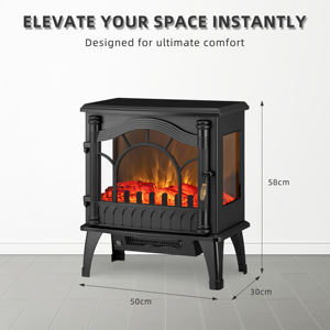2000W Intérieur Style Vintage Décoratif Chauffage Maison Cheminée Électrique Chauffage À Infrarouge À Économie D'énergie - Product Image 4