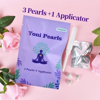 Perlas de la Diosa Emperatriz de Chinaherbs, Tampones de Hierbas Chinas, Juego de Perlas Yoni, Marca Privada OEM, 3 Perlas + 1 Aplicador, Producto Vaginal