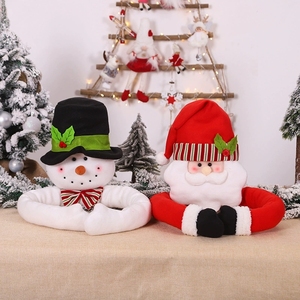 Nouvelles décorations de sapin de Noël avec poupée Père Noël, étoile de sommet de sapin et ornements bonhomme de neige pour une décoration de fête de Noël complète - Product Image 4