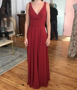 <span class=keywords><strong>Vestidos</strong></span> <span class=keywords><strong>de</strong></span> Dama <span class=keywords><strong>de</strong></span> Honor <span class=keywords><strong>de</strong></span> Talla Grande, Elegantes y a la Moda, <span class=keywords><strong>de</strong></span> Gasa, Corte en A, Cuello en V, Vestido <span class=keywords><strong>de</strong></span> <span class=keywords><strong>Fiesta</strong></span>, Vestido <span class=keywords><strong>de</strong></span> Noche - Product Image 6