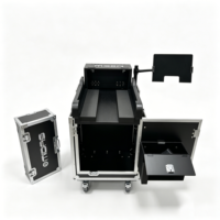 Valise de transport robuste à ouverture rapide et rétraction facile avec élévateur hydraulique pour console de mixage Midas M32R pour sonorisation numérique en direct avec 4 roues