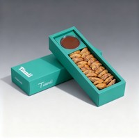 Boîte en papier personnalisée de qualité alimentaire, recyclable, prix d'usine, vente en gros, pour donuts, gâteaux au chocolat, pain, noix, avec gobelet à sauce