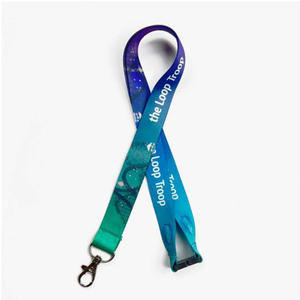 Porte-badge personnalisé avec cordon, impression sérigraphique <span class=keywords><strong>plate</strong></span>, matériau polyester, technologie de transfert thermique - Durable et écologique - Product Image 4