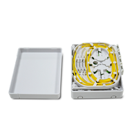 Boîtier de distribution optique mural Aixton FTTH 4 cœurs SC/APC G657A/G652D avec options de longueur de pigtail, blanc