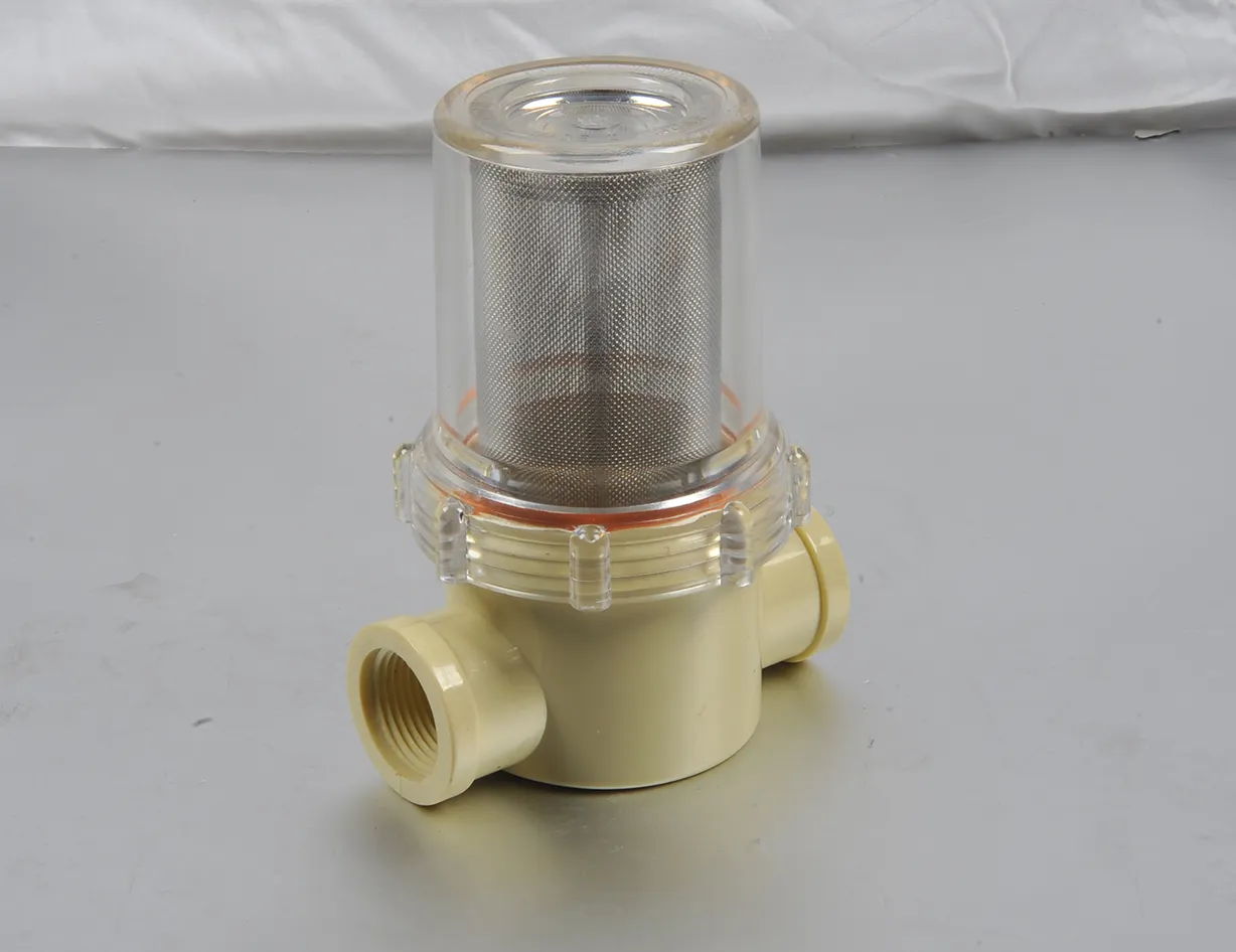 1 1/4" Plastic Pipe FIttings Female NPT Inline Water Pump Sediment Strainer Filter with Custom Sized Stainless Steel Mesh