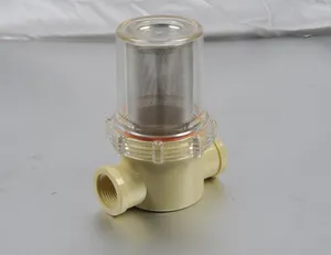 1 1/4 "Plastic Buisfittingen Vrouwelijke Npt Inline Waterpomp Sediment Zeeffilter Met Aangepast Formaat Roestvrij Staal Gaas