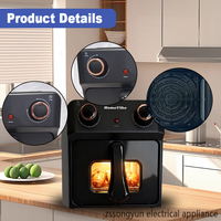 Four à Friture Sans Huile 16L 18L 22L de Source Directe Usine, Four Électrique Multifonctionnel Domestique CE CB Rohs OEM ODM CKD SKD