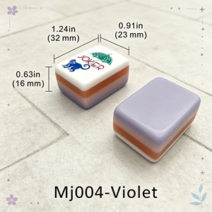 Luxury Acrylic <b>Mahjong</b> Tile <b>Set</b> White Lotus Artwork 4-Layer Custom Design Tiles for <b>Mahjong</b> Game - Product Image 3