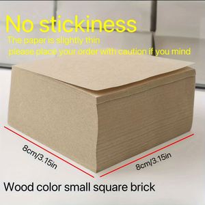400 Sheets <b>Square</b> Sticky Notes Self Adhesive Pads 85x85mm Classics White Extra Self-Stick Notes PU Leather Hardcover Customized - Product Image 3