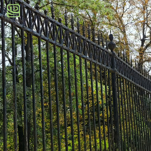 Clôture en <span class=keywords><strong>acier</strong></span> d'extérieur, panneau en <span class=keywords><strong>acier</strong></span> <span class=keywords><strong>corten</strong></span> moderne, électrogalvanisé, clôture à piquets ou à barreaux, poteaux de clôture en <span class=keywords><strong>acier</strong></span> galvanisé - Product Image 1