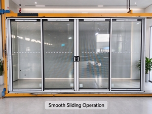 <span class=keywords><strong>Puerta</strong></span> <span class=keywords><strong>Corredera</strong></span> de Aluminio AS2047 Personalizada para Toda la Casa, con Doble Acristalamiento y Submarco de Madera, para Uso Interior en Apartamentos, Renovación Australiana - Product Image 1