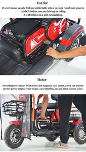 Hot <strong>Sale</strong> Solar Electric Tricycle With Canopy and Rain Cover Adult Three Wheeler 500W Adult <strong>Tuk</strong> <strong>Tuk</strong> With Baby Seat - Product Image 4
