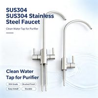 Robinet purificateur d'eau en acier inoxydable SUS304 avec noyau en cuivre antibactérien, qualité supérieure, pour eau potable, fabrication OEM/ODM