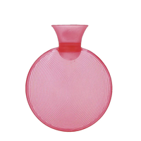 Mini bouteille d'eau chaude ronde en pvc transparent étanche