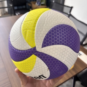 Ballon de volley-ball en cuir PU taille 5, cousu à la machine, pour sports en extérieur et en intérieur, logo personnalisé, 2026 - Product Image 6