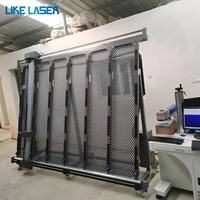 LAMINADOR LED de línea de producción de vidrio, película de corte con pegatina Vertical, máquina de chorro de arena, arte de espejo de baño