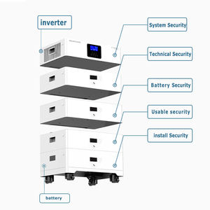 高品質48V/51.2V家庭用太陽エネルギー貯蔵電源システム100Ah 5kwh 60kwhリン酸鉄リチウム (Lifepo4) スタックバッテリー - Product Image 2