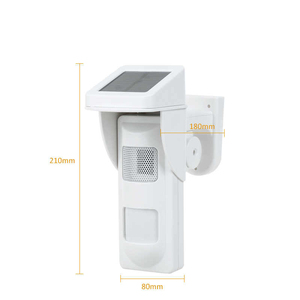 Solar PIR Motion <b>Sensor</b> With Sound System And <b>LED</b> Flash For Outdoor Garden Security <b>Light</b> - Product Image 4