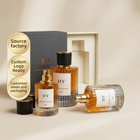 Flacon de parfum de luxe personnalisé avec étiquette personnalisée, 30 ml, 100 ml, 50 ml, flacon de parfum vide en verre ambré, format voyage, fabricant OEM