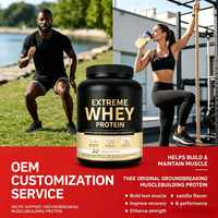 Label Pribadi OEM untuk Bubuk Protein Whey 50g+ Per Sajian, Umur Simpan 24 Bulan, Suplemen Dewasa untuk Membangun Otot