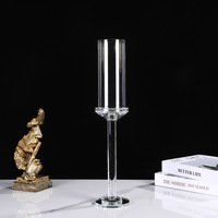 Support de bougie en cristal transparent gravé avec logo personnalisé, décoration d'intérieur pour mariages, Noël, Saint-Valentin