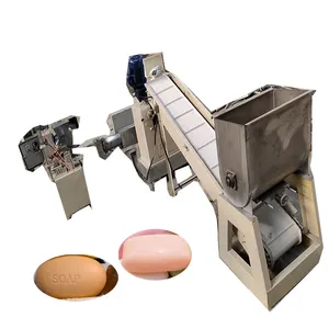 200 Kg/u Volautomatische Zeep Makende Machine Zeepextruder En Snijden Beauty Bar Hotel Wasmiddel Make Machine