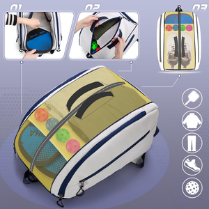 กระเป๋า <span class=keywords><strong>FUKE</strong></span> พร้อมส่ง ใส่ไม้ปิงปองได้ 4 อัน พร้อมช่องใส่แล็ปท็อป ช่องใส่รองเท้า ตะขอเกี่ยว กันน้ำ - Product Image 4