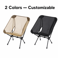 Chaise pliante en aluminium 7075 ultra-légère de 910 g, durable et portable, idéale pour la randonnée, le camping, la pêche, les pique-niques, la plage
