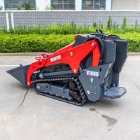 Mini-chargeuse compacte sur chenilles homologuée CE à prix abordable, moteur diesel EPA 25 CV, machine puissante