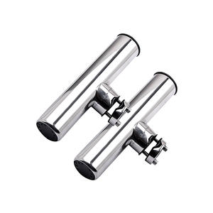 Porte-canne à pêche en aluminium marin personnalisé avec doublure en acier inoxydable, accessoires de bateau haut de gamme - Product Image 1