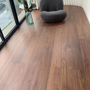 <span class=keywords><strong>Parquet</strong></span> en bois d'aggloméré préfini de qualité supérieure, placage <span class=keywords><strong>noyer</strong></span> 3 mm, moderne, étanche, système de pose clipsable - Product Image 1