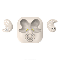Earbuds Desain Terbaru 2026 dengan Mini Keyboard dan 4 Tombol Samping, Headphone Mikro Tersembunyi Datar, Tali Jam Tangan