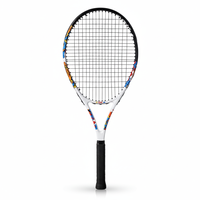 Raquette de tennis en carbone composite, poignée antidérapante et amortissante, cordes durables, zone de frappe plus large pour les débutants et les joueurs occasionnels