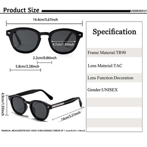 Lunettes de soleil polarisées UV400 pour hommes Fashion HBK <span class=keywords><strong>Concept</strong></span> K40474, monture intégrale TR-90 de haute qualité, design carré vintage, idéales pour les voyages et les fêtes - Product Image 4