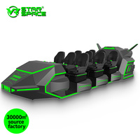 Diseño Personalizado 9D VR Simulador Dispositivo 9 Asientos Nave Espacial VR Parque de Atracciones Consola de Juegos 9D VR Simulador