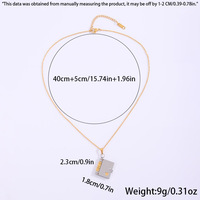 Collier pendentif ouvrable personnalisé en forme de livre, lettre d'amour, porte-clés gravé en acier inoxydable plaqué or 18 carats, cadeau romantique pour couple