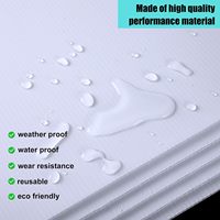 Capoda 10-pack gegolfde kunststof platen 4mm dik, blanco tuin-/gazonborden (30x40 inch), bulk, voor buitengebruik in de landbouw & voor groenteteelt